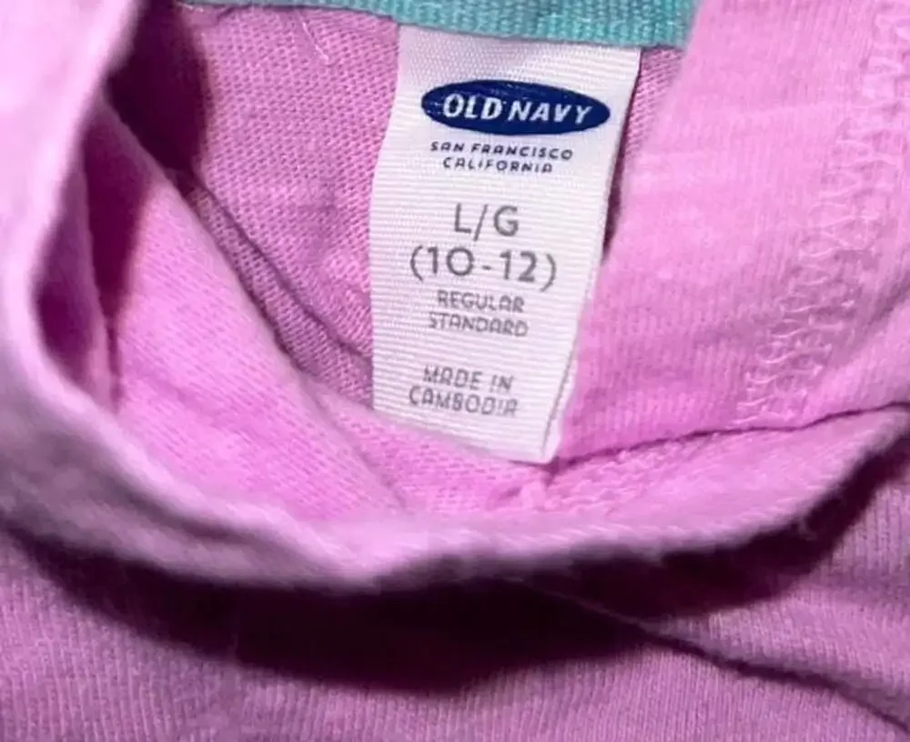 Old Navy Life Is Beautiful Hoodie Size L (10-12) Lavender Pink